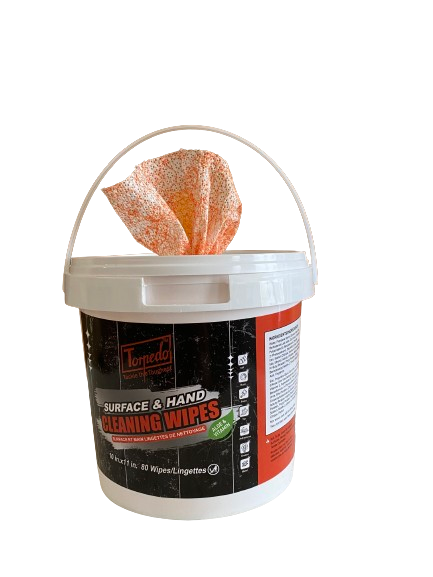 Torpedo™ Surface & Hand Cleaning Wipes, 80CT per tub, 10" x 11"